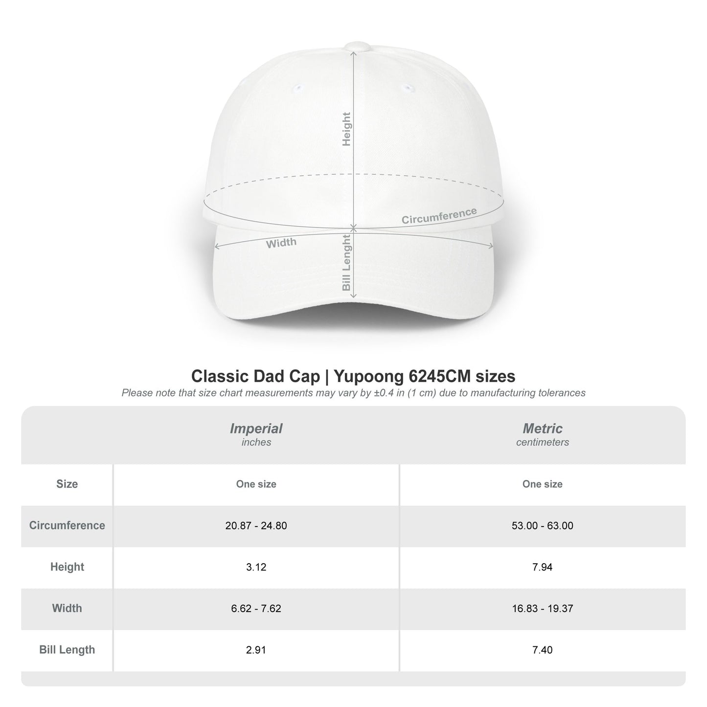 USA embroidered cap Classic Dad Cap | WC 2026